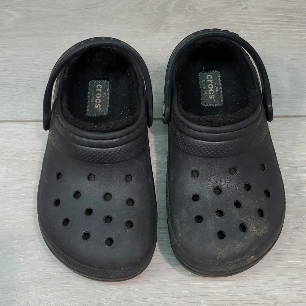 Crocs Kids Unisex Insulated Lined Classic Clogs Sandals shoes sz C11